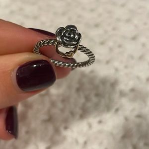 Pandora Silver Rose Ring